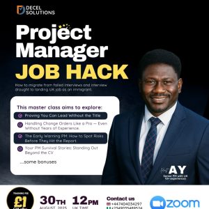 Crash course: PROJECT MANAGER JOB HACK